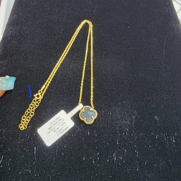 Luxury 925 Sterling Silver Black Clover Necklace – Timeless Lucky Charm - Picture 8 of 8